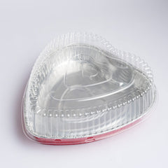 Molde aluminio corazón rojo