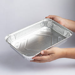 Molde rectángular grande 4 libras - 4040-45-250 - Paquete 25 pzas.