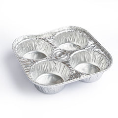 Molde para muffin grande 4 cavidades - 4055-30-300 - Paquete 25 pzas.