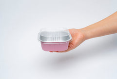 Molde con tapa cuadrado - 300 ml - XB-1110D - Paquete 25 combos