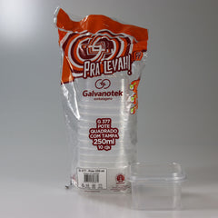 Contenedor cuadrado bajo - G 377 SF - Paquete 50 pzas.