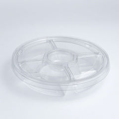 Botanero redondo chico con 4 divisiones - G 540 - Paquete 25 pzas.