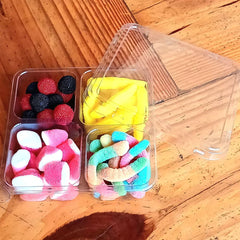 Galvanotek bandeja cuadrada 4 divisiones - G 544 - Paquete 25 pzas.