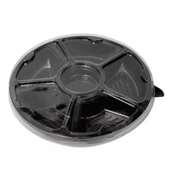 Botanero redondo mediano con 5 divisiones - G 550 - Paquete 25 pzas.