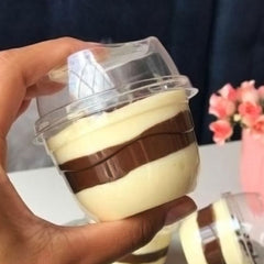 Contenedor mousse tapa alta base alta - G 670 - Paquete 100 pzas.