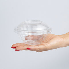 Contenedor redondo pequeño estilo gelatina - G 679 - Paquete 100 pzas.