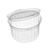 Contenedor redondo con tapa bisagra y cierre hermético - G 771 M - Paquete 50 pzas.
