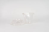 Vaso con tapa diamante 110 ml - 3.7 oz - G 671 - Paquete 25 pzas