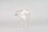 Vaso con tapa diamante 250 ml - 8.5 oz - G 673 - Paquete 25 pzas