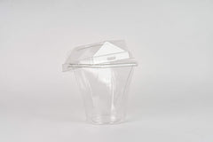 Vaso con tapa diamante 250 ml - 8.5 oz - G 673 - Paquete 25 pzas