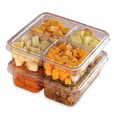 Galvanotek bandeja cuadrada 4 divisiones - G 544 - Paquete 25 pzas.