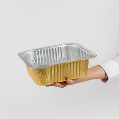 Moldes de aluminio 20*14.5 cm Paquete con 25 piezas.