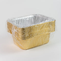 Moldes de aluminio 20*14.5 cm paquete con 25 piezas. Insumos de repostería a domicilio