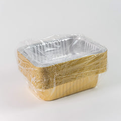 Molde de aluminio dorado. Paquete con 25 pizas. Proveedores Xballoon