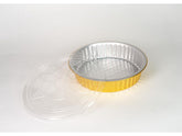 Molde redondo dorado bajo - XB-250S - Paquete 10 pzas con tapa