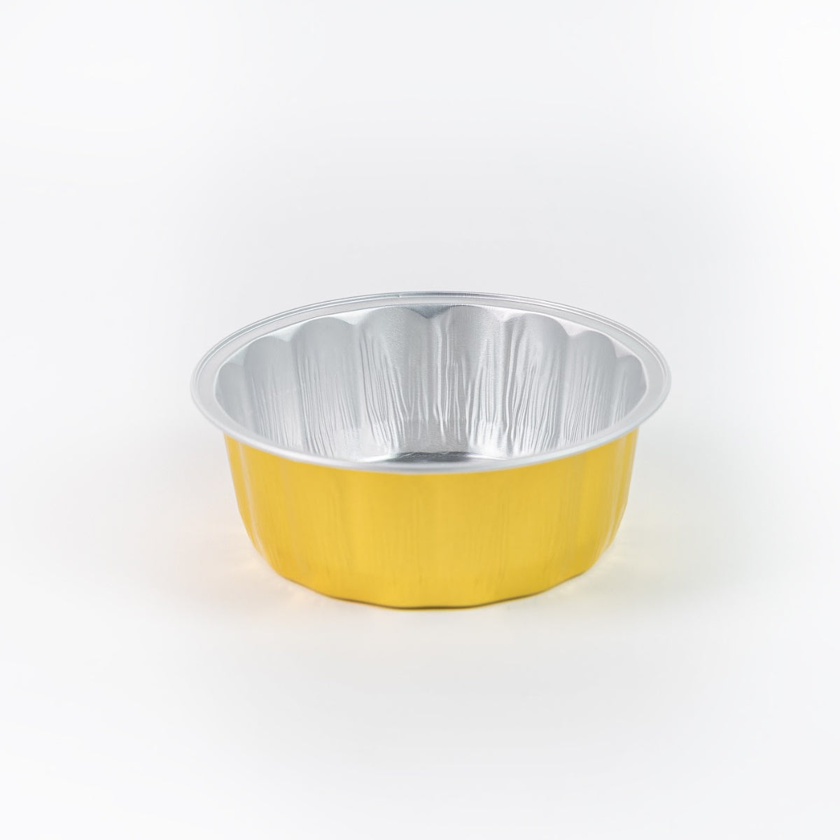 Molde redondo dorado 270 ml D10*4 cm Paquete con 5 piezas