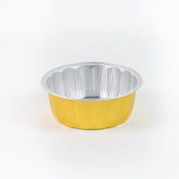 Molde redondo dorado 270 ml D10*4 cm Paquete con 5 piezas