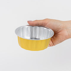 Molde redondo dorado 270 ml. Molde para pasteleria