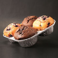 Molde para muffin grande 4 cavidades - 4055-30-300 - Paquete 25 pzas.