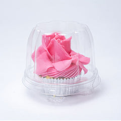 Contenedor para cupcake individual con tapa alta - G 685 - Paquete 50 pzas.