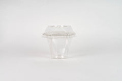 Vaso con tapa diamante 110 ml - 3.7 oz - G 671 - Paquete 25 pzas