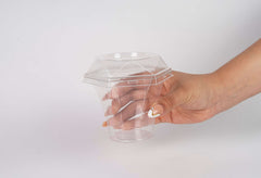 Vaso con tapa diamante 250 ml - 8.5 oz - G 673 - Paquete 25 pzas