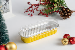 Molde con tapa rectangular dorado 200 ml - XB-1606S