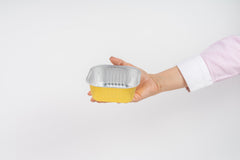 Molde con tapa cuadrado dorado - 300 ml - XB-1111D  - 25 pzas