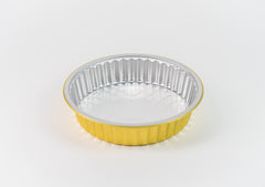 Molde redondo dorado bajo - XB-250S - Paquete 10 pzas con tapa