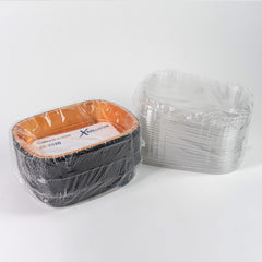 Contenedor de aluminio, con tapa de plástico