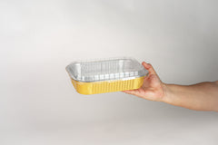 Molde rectangular dorado 22 oz - XB-MF1000 - Paquete 25 pzas