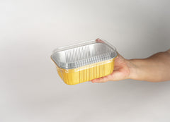 Molde rectangular dorado 22 oz - XB-MF650 - Paquete 25 pzas.